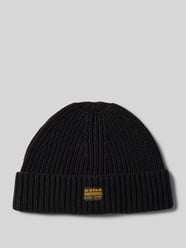 Beanie aus Viskose-Mix mit Label-Patch von G-Star Raw Schwarz - 19