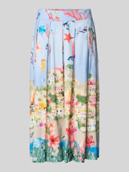 spódnica midi o kroju regular fit z nadrukiem z motywem od ROBE LÉGÈRE - 1