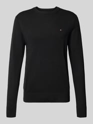 Regular fit gebreide pullover van een mix van katoen en kasjmier van Tommy Hilfiger - 35