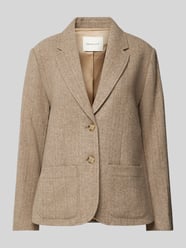 Regular fit blazer met reverskraag van Gant Bruin - 11