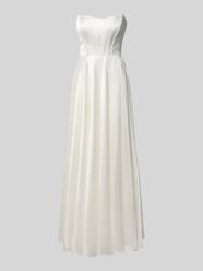 Suknia ślubna z satyny o kroju regular fit od LUXUAR FASHION - 37