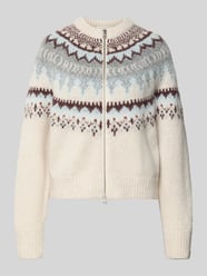 Regular Fit Strickjacke mit Allover-Muster von Closed - 1