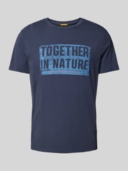 T-Shirt mit Label-Print von camel active Blau - 17