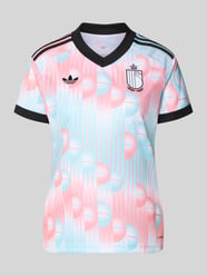 t-shirt trykotowy z aplikacją z logo od adidas Sportswear - 9