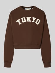 relaxed fit sweatshirt van katoenmix model 'Tatum' van JJXX - 2