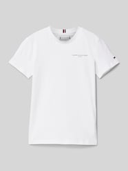 T-Shirt mit Logo-Stitching von Tommy Hilfiger Teens Weiß - 22