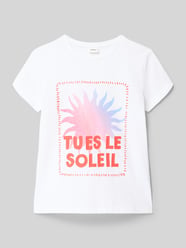 męski t-shirt o kroju regular fit z czystej bawełny od s.Oliver RED LABEL - 31