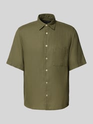 Regular Fit Leinenhemd mit kurzem Arm von Marc O'Polo - 5