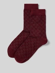 Sokken met ribboord in een set van 2 paar van JOOP! Collection Bordeaux - 19