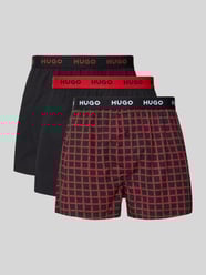 Regular fit boxershort van zuiver katoen in een set van3 stuks van HUGO - 48