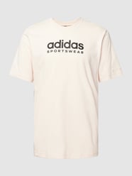 T-Shirt mit Label-Print von ADIDAS SPORTSWEAR Beige - 25