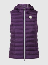 Bodywarmer met capuchon, model 'Stockholm'  van No.1 Como Paars - 33