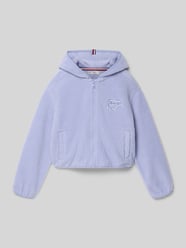 Bluza dresowa w fasonie krój regular fit o wyglądzie futerka teddy od Tommy Hilfiger Teens - 14
