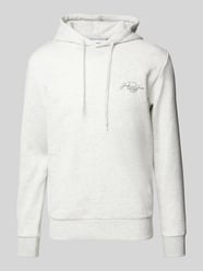 Hoodie mit Label-Print Modell 'FERRIS' von Jack & Jones Beige - 5