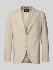Slim fit 2-knoops colbert met viscose Model 'DATI' van CINQUE Beige - 38