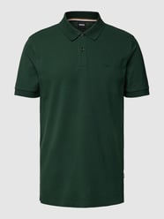 Poloshirt mit Label-Stitching Modell 'Pallas' von BOSS Grün - 25