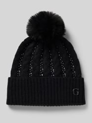 Strickmütze mit Label-Applikation von Guess - 6