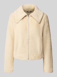 regular fit blazer van kunstbont van zero - 27