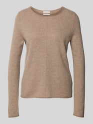 Gebreide pullover van puur kasjmier van Christian Berg Woman Beige - 8
