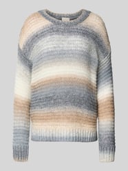 Sweter z dzianiny z mieszanki wełny z okrągłym dekoltem od Milano Italy - 26