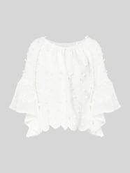 Bluzka o kroju relaxed fit z fakturowanym wzorem od Apricot - 44