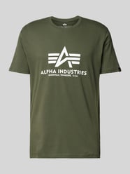 T-Shirt mit Label-Print von Alpha Industries Grün - 43