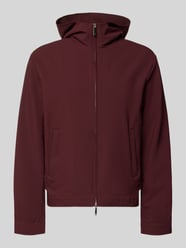 Jacke mit Kapuze und Zweiwege-Reißverschluss von Emporio Armani Bordeaux - 1