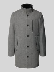 Regular fit lange wollen jas met opstaande kraag van Tom Tailor - 17