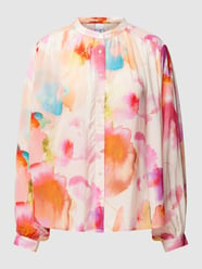 Bluzka z wiskozy z kwiatowym wzorem model ‘Bjoerkton’ od tonno & panna Fuksjowy - 36
