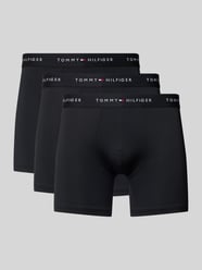 Boxershorts met elastische band met logo-intarsia in Set van 3 van Tommy Hilfiger - 3