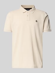 Regular Fit Poloshirt mit Knopfleiste und Label-Stitching von MCNEAL Beige - 30