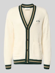 Cardigan met labelstitching en opgestikte zakken van Les Deux - 8
