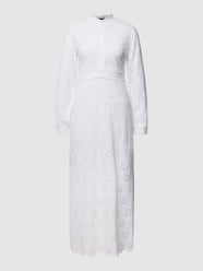 Midi-jurk met gaatjesmotief van THE KOOPLES Wit - 47