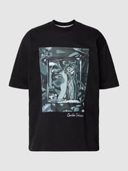 T-Shirt mit Motiv-Print von CARLO COLUCCI Schwarz - 6