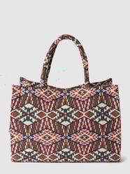 Tote Bag mit Allover-Muster von Anokhi Rot - 5