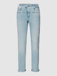 Straight Fit Jeans mit Label-Patch von Cambio Blau / Türkis - 34