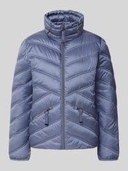 Gewatteerd jack met opstaande kraag en ritszakken van Christian Berg Woman Selection - 25