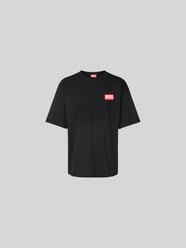 T-Shirt mit Label-Patch von Diesel Schwarz - 11