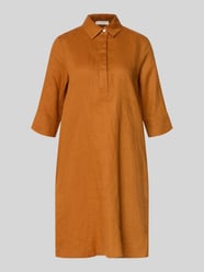 Knielanges Hemdblusenkleid aus Leinen mit 3/4-Arm von Christian Berg Woman - 31