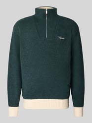 Regular Fit Strickpullover mit Reißverschluss Modell 'Gilmonde' von PEGADOR - 17
