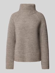 Gebreide pullover met opstaande kraag, model 'ARWEN' van Drykorn Bruin - 38