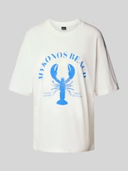 T-shirt o kroju oversized z nadrukiem z motywem i okrągłym dekoltem od Gina Tricot - 41