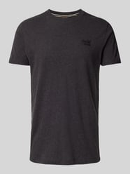 T-Shirt mit Label-Stitching von Superdry Grau - 4