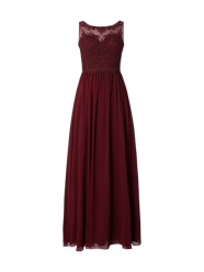 Abendkleid mit Ziersteinen und floralen Stickereien von Laona Bordeaux - 23