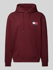 Hoodie mit Label-Print Modell 'ESSENTIAL' von Tommy Jeans Bordeaux - 35