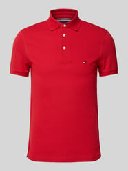 Slim fit poloshirt met logostitching, model '1985' van Tommy Hilfiger - 10