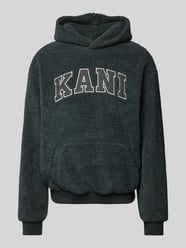 Hoodie mit Label-Patches von KARL KANI Grau - 37