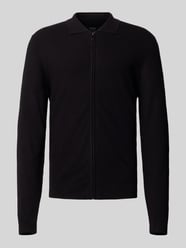 Slim Fit Strickjacke aus Viskose-Mix mit Umlegekragen von MCNEAL - 37