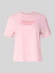 Slim Fit T-Shirt aus reiner Baumwolle von Tommy Hilfiger Pink - 27