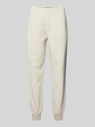 Sweatpants met labelstitching van Superdry Beige - 1